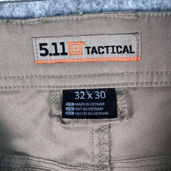 5.11 Tactical Edge Chino Pants Mens 32x30 Beige Straight Workwear - Picture 7 of 13